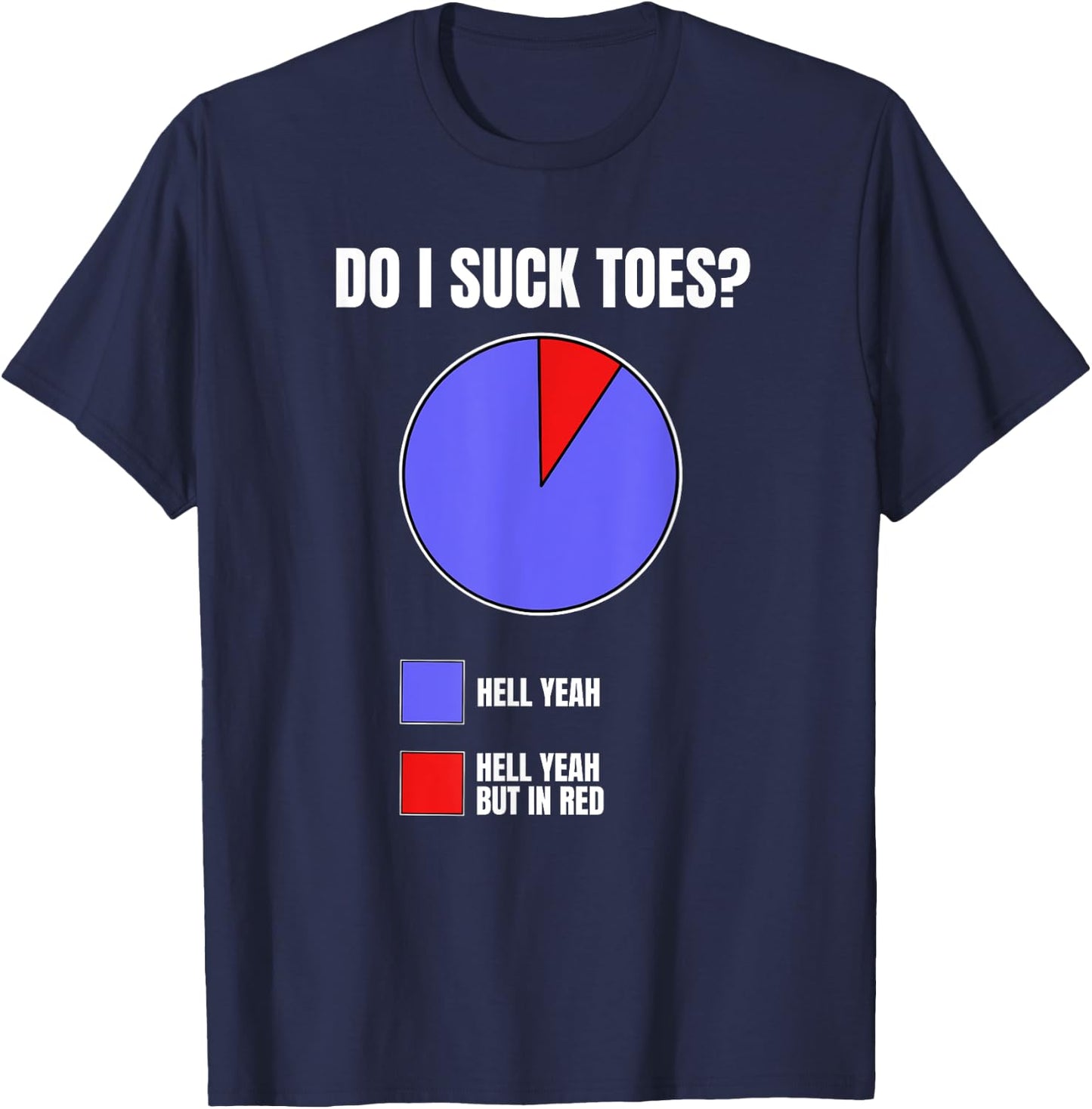 Hell Yeah I Suck Toes Funny Embarrassing For Airport T-Shirt - T-Shirt | Navy