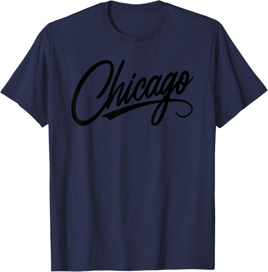 Chicago City Vintage Souvenir Illinois T-Shirt - T-Shirt | Navy