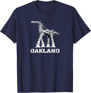 The Town Crane Robot - Oakland California T-Shirt - T-Shirt | Navy