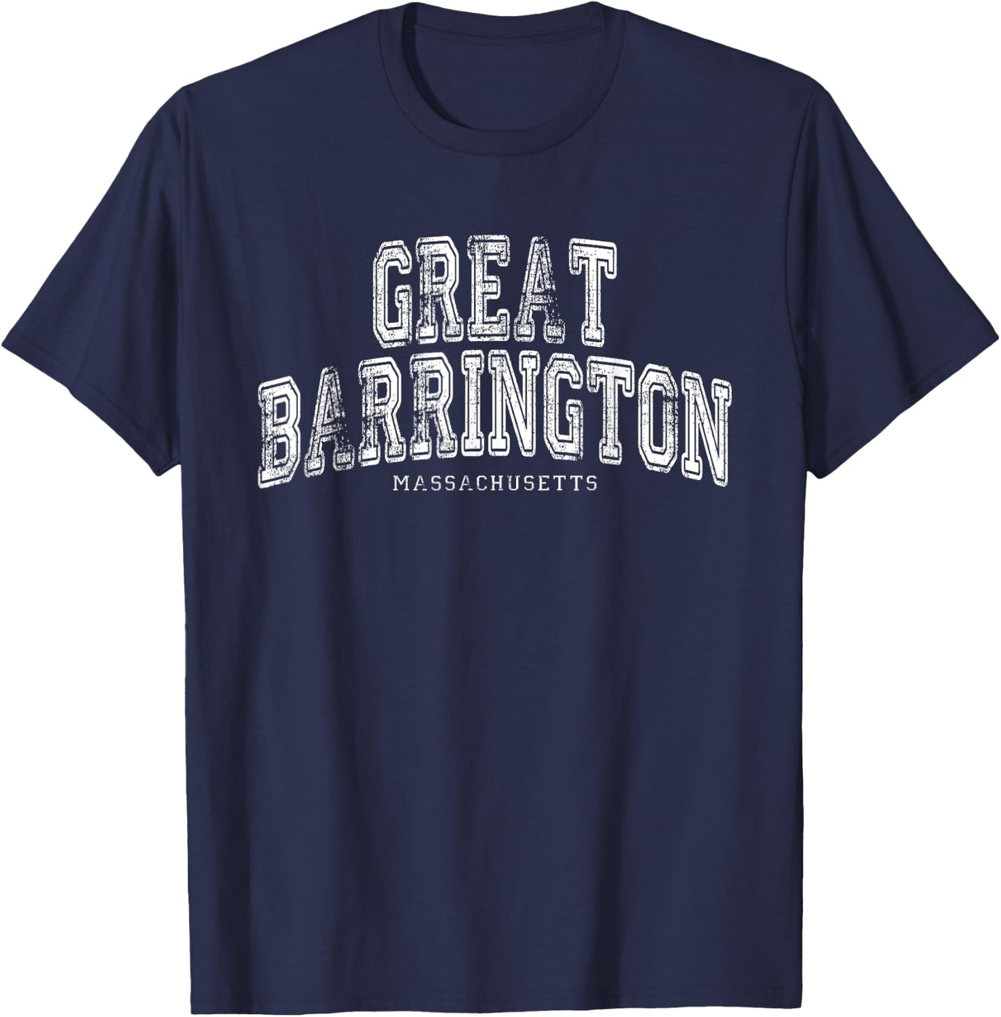 Great Barrington Massachusetts Vintage Retro US City State T-Shirt - T-Shirt | Navy