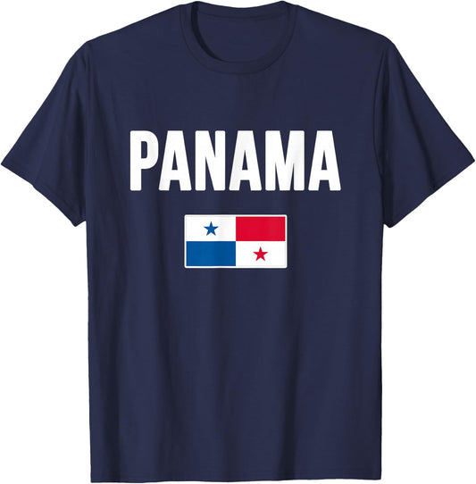 Panama Panamanian Flag T-Shirt - T-Shirt | Navy