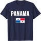Panama Panamanian Flag T-Shirt - T-Shirt | Navy