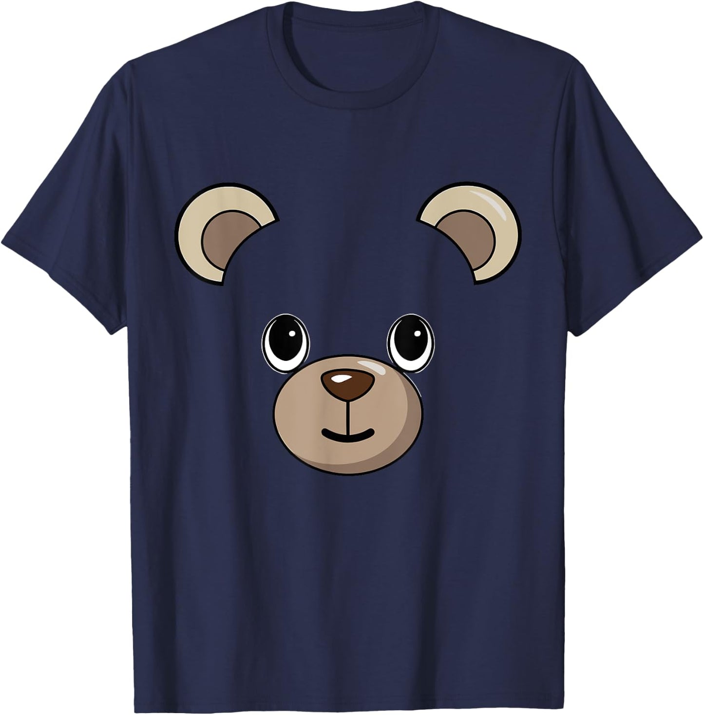 Halloween Teddy Bear Face Costume Kids Cute Themed T-Shirt - T-Shirt | Navy