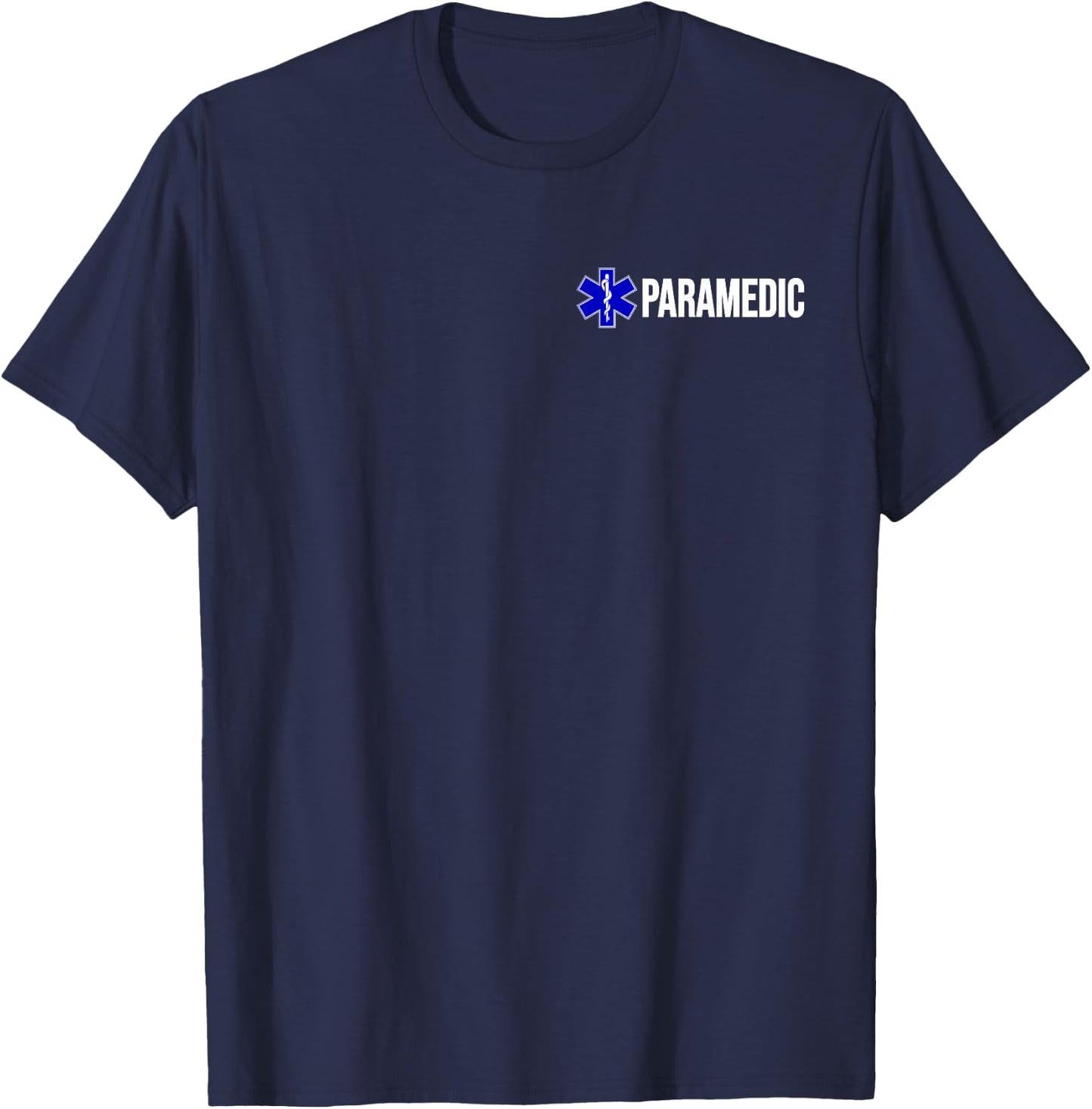 Paramedic Uniform Costume Star of Life Emt Ems Ambulance T-Shirt - T-Shirt | Navy