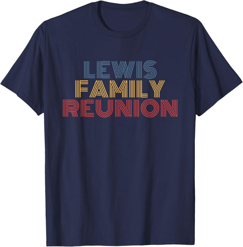 Lewis Family Reunion Surname Personalized Name Retro