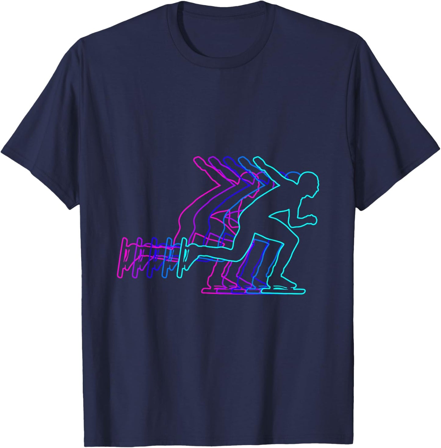 Speed Skating Speed Skater Gift Clothes For Boys Youth Men K T-Shirt - T-Shirt | Navy