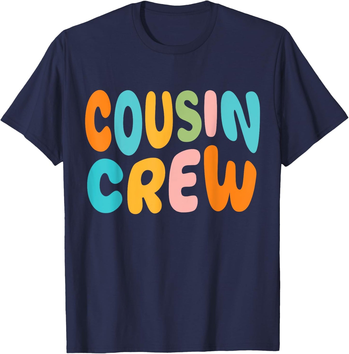 Cousin Crew 2025 Vacation Family Kid Boy Girl Toddler Match T-Shirt - T-Shirt | Navy