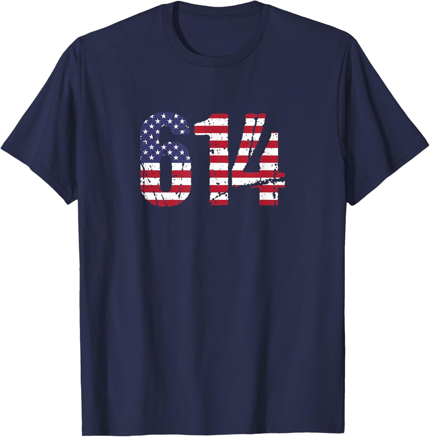 614 Ohio Area Code T-Shirt - T-Shirt | Navy