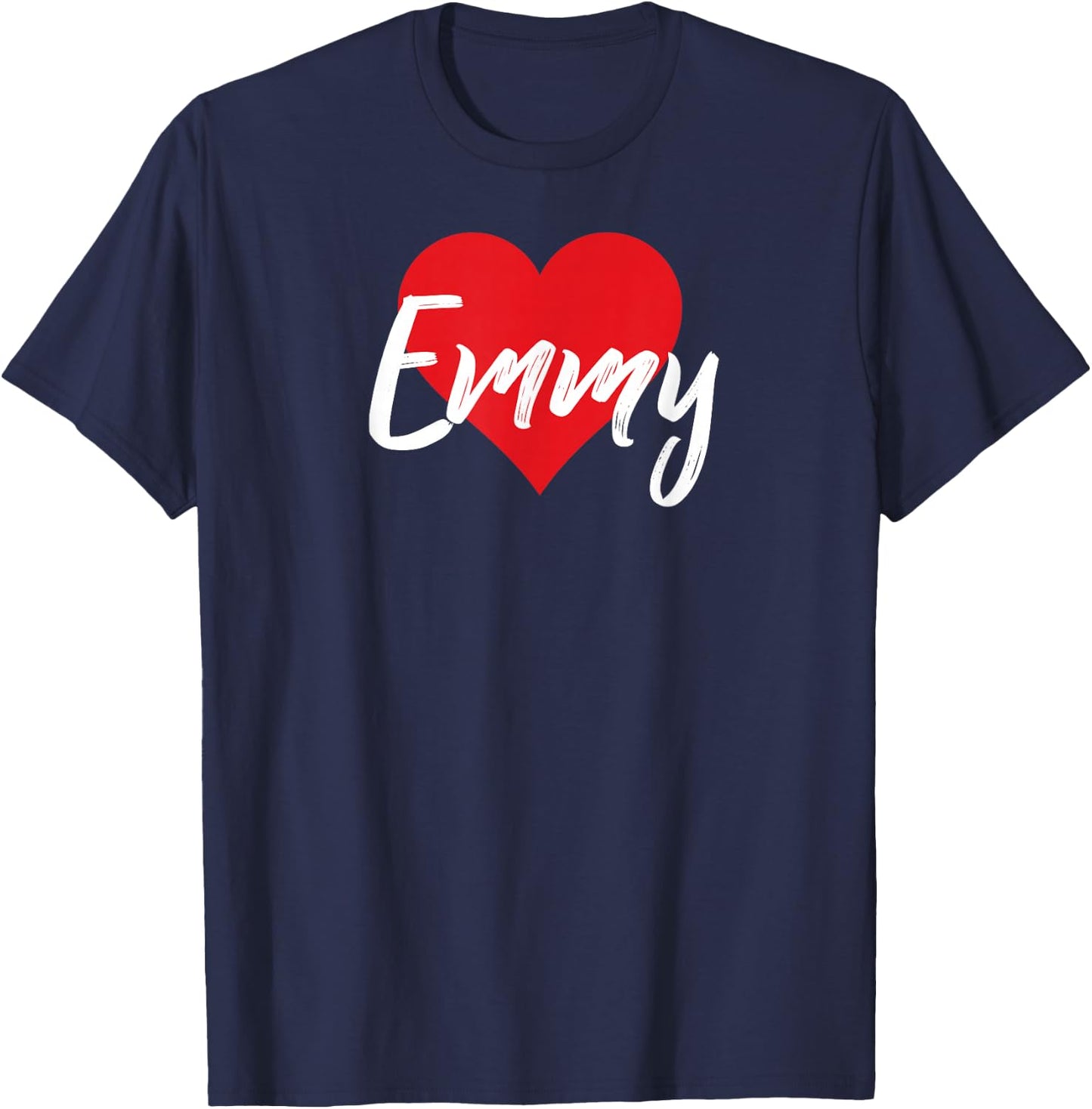 I Love Emmy First Name I Heart Named T-Shirt - T-Shirt | Navy