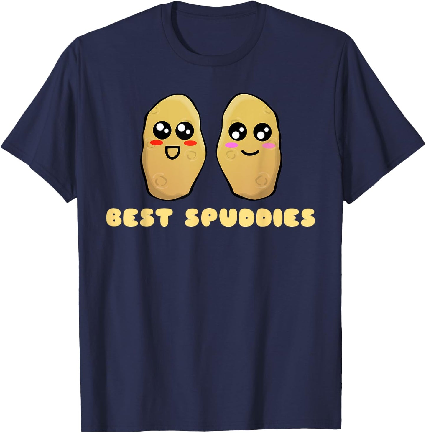 Best Spuddies - Cute Potato Pun T-Shirt - T-Shirt | Navy