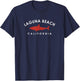 Retro Laguna Beach California Shark Vintage T-Shirt - T-Shirt | Navy