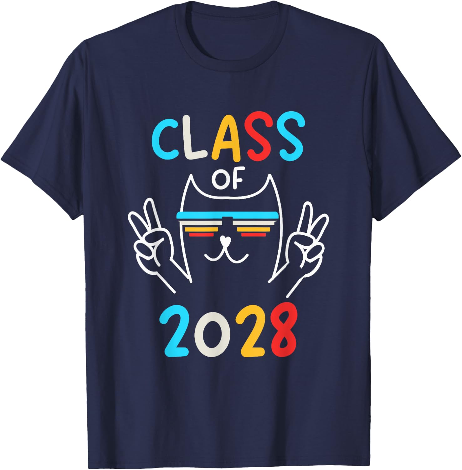 Class Of 2028 T-Shirt - T-Shirt | Navy