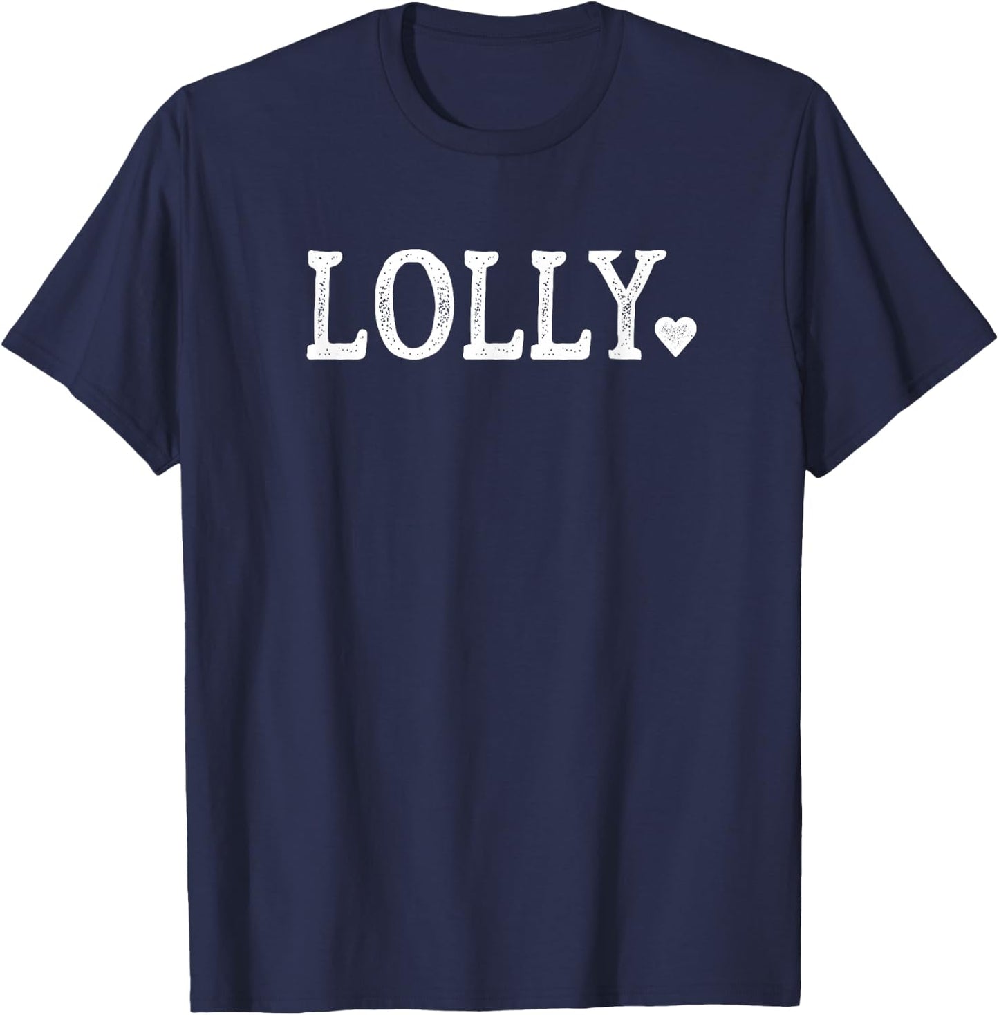 Lolly Gifts Design with Heart Love Lolly T-Shirt - T-Shirt | Navy