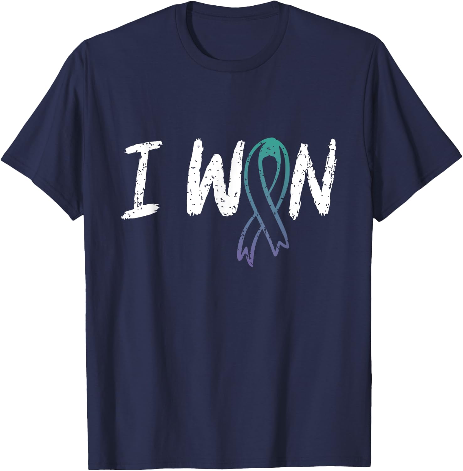 Anal Cancer Survivor - I Won Anal Cancer Awareness T-Shirt - T-Shirt | Navy