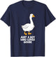 Goose Boy Gift Just a Boy Who Loves Goose T-Shirt - T-Shirt | Navy