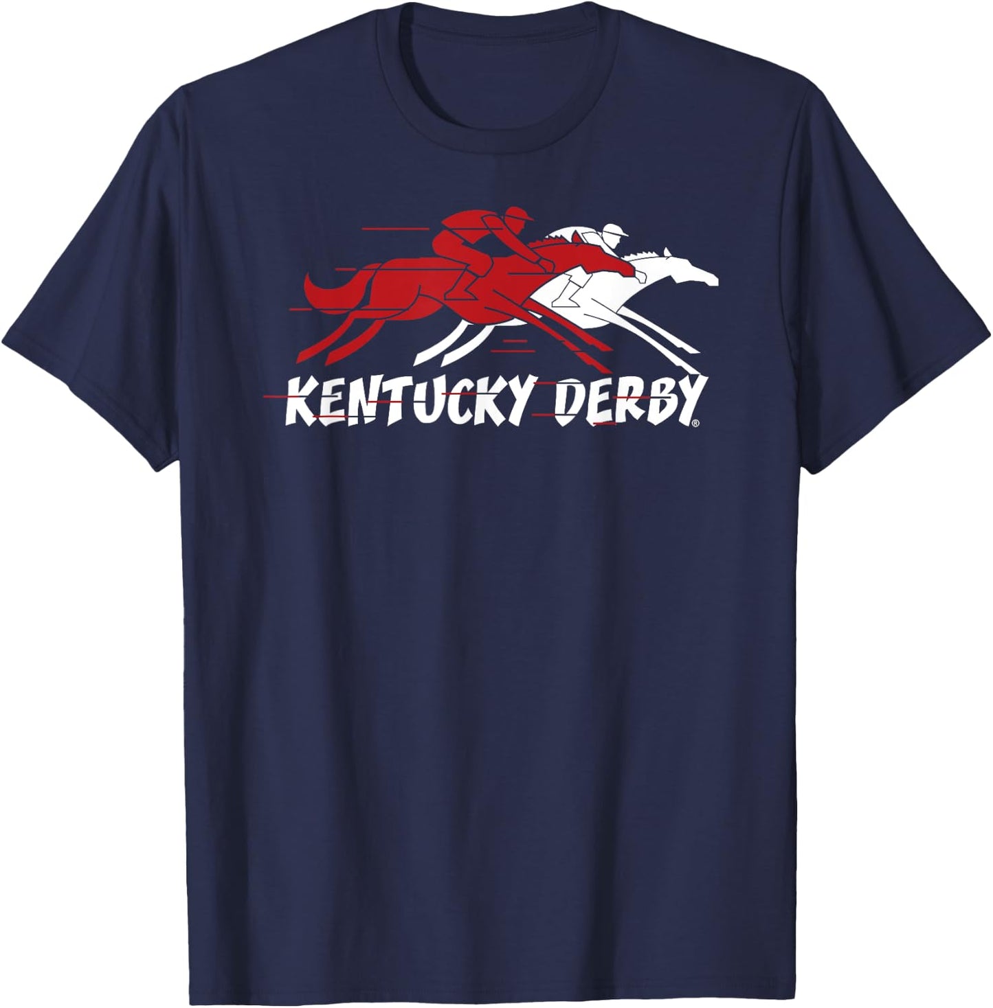 Kentucky Derby Horse Race Logo Officially Licensed T-Shirt - T-Shirt | Navy