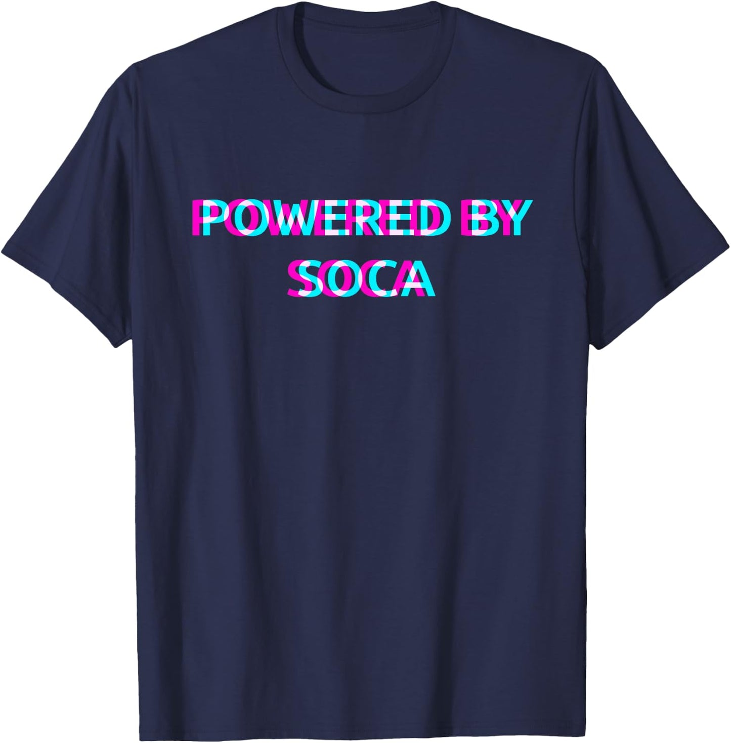 Powered By Soca Music Festival Outfit T-Shirt - T-Shirt | Navy