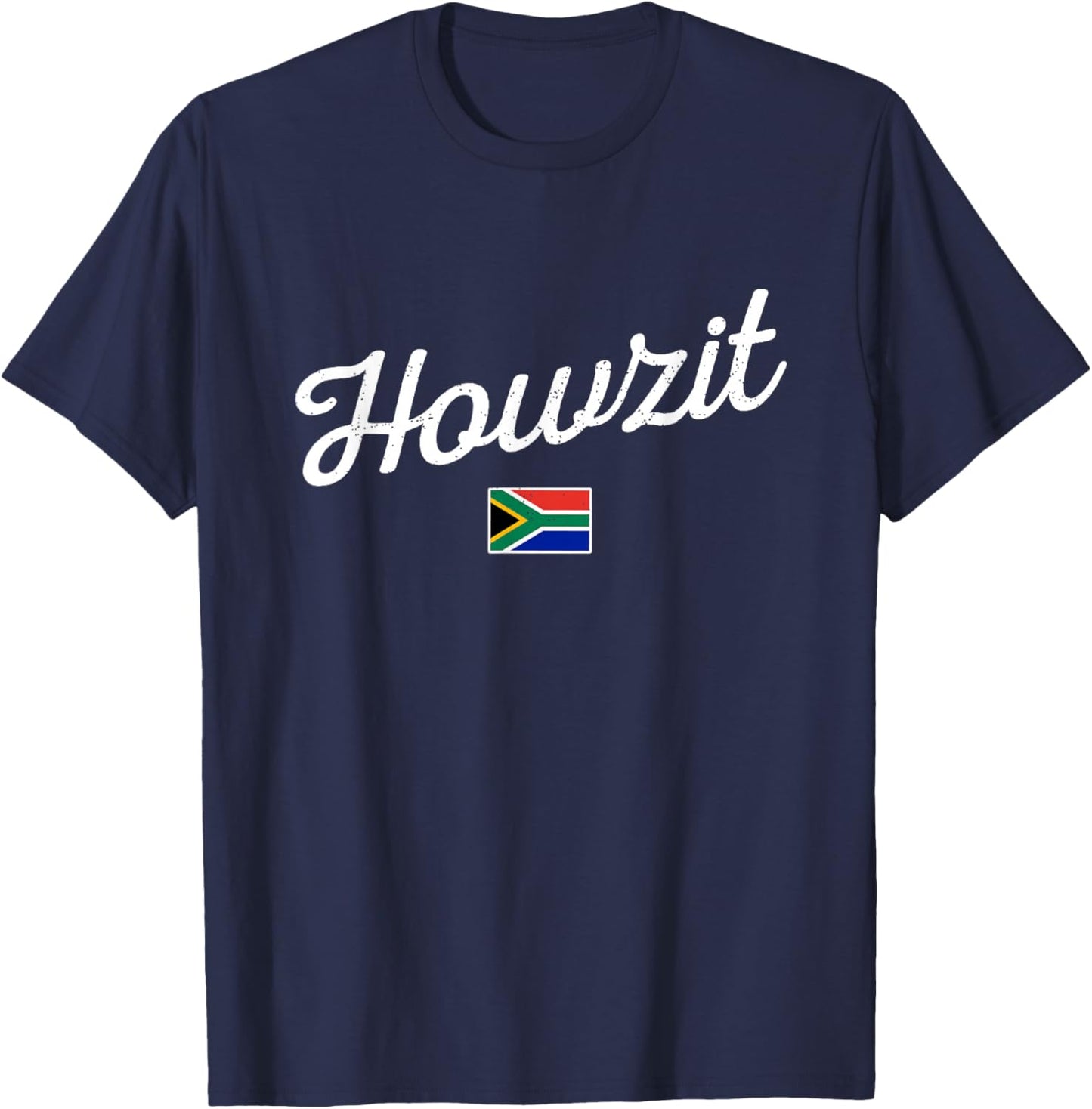 Howzit South Africa Flag SA Greeting Pride T-Shirt - T-Shirt | Navy