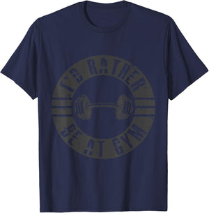 I'd Rather Be At Gym T-Shirt - T-Shirt | Navy