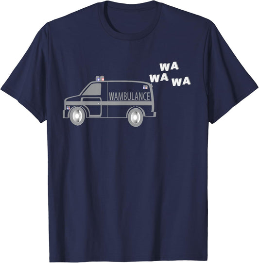 Funny Wambulance Ambulance EMT Paramedic T-Shirt - T-Shirt | Navy