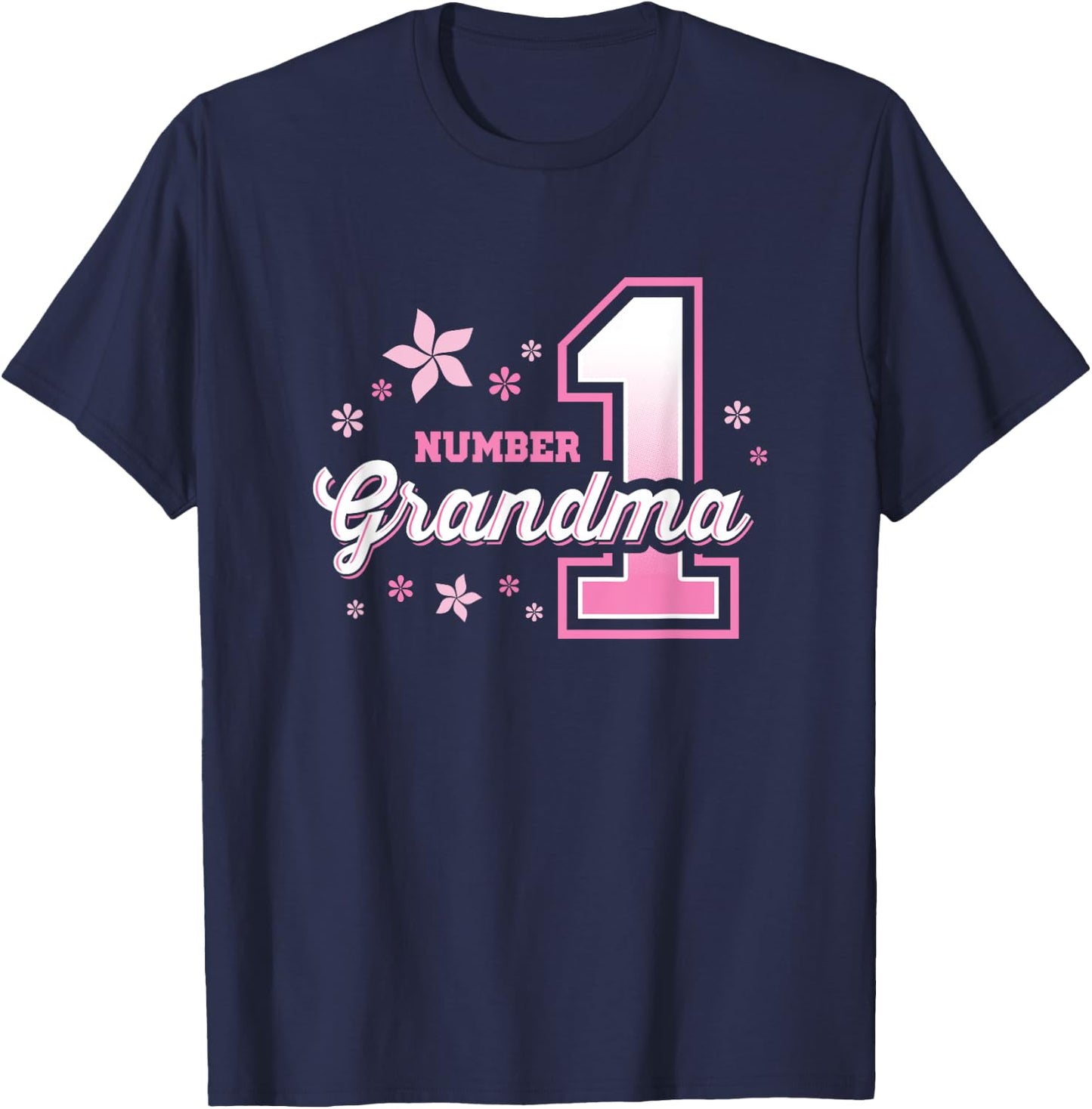 Granny : Number 1 Grandma #1 T-Shirt - T-Shirt | Navy