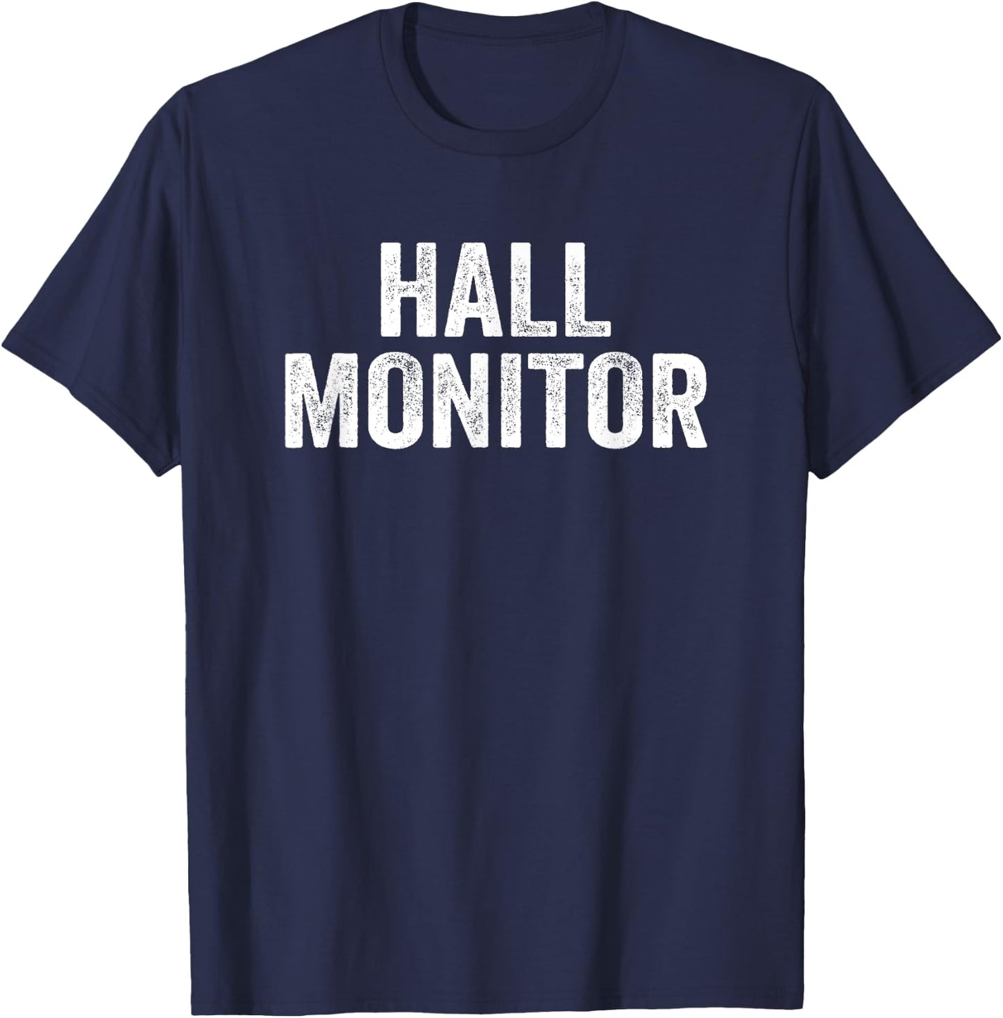 Hall Monitor Vintage Style Retro T-Shirt - T-Shirt | Navy