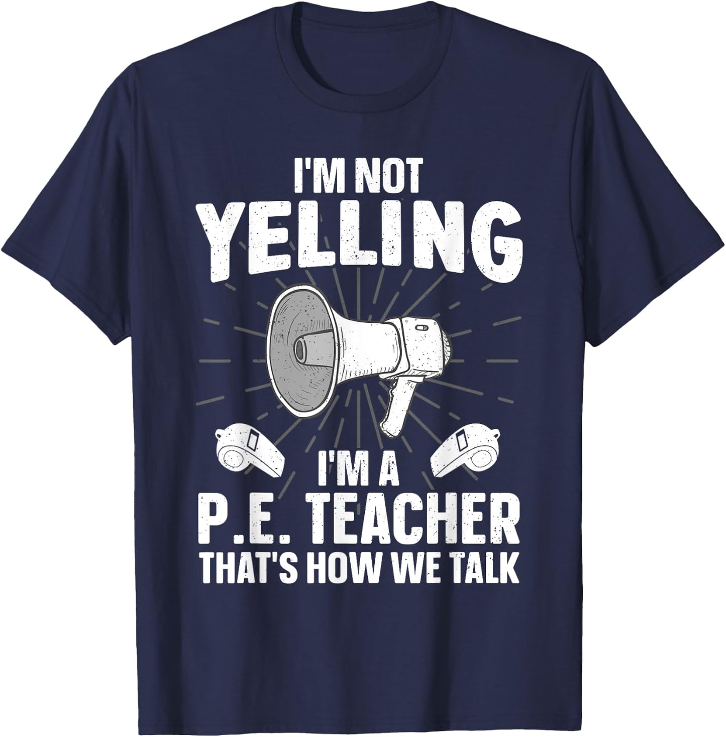 PE Teacher Art Women Gym Teacher Physical Education T-Shirt - T-Shirt | Navy