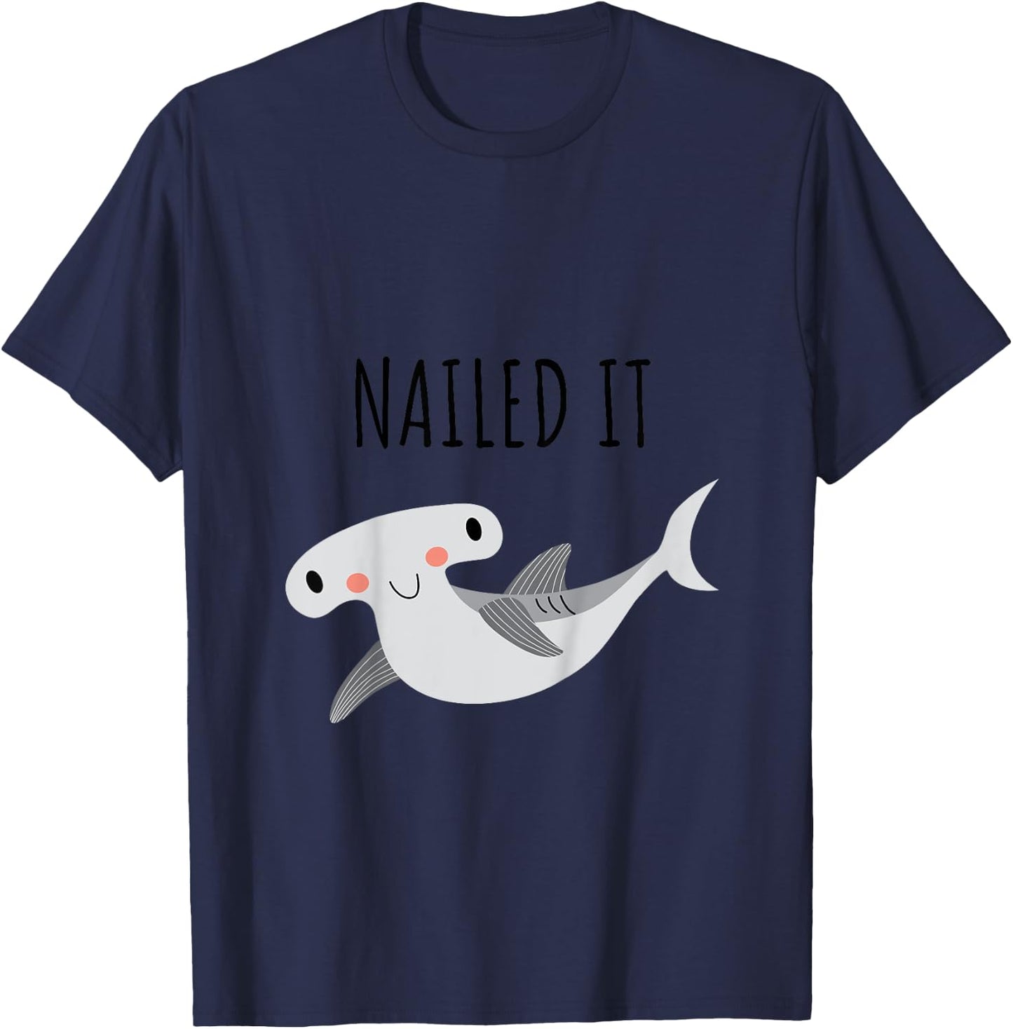 Nailed It Funny Hammerhead Shark Kids T-Shirt - T-Shirt | Navy