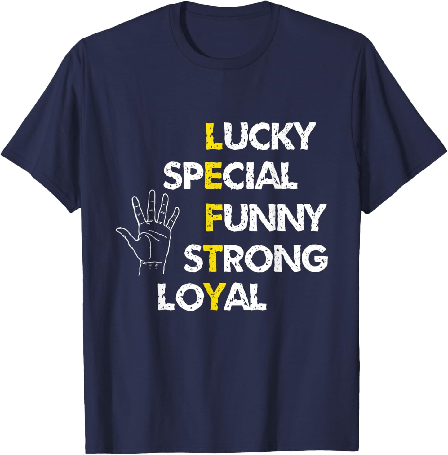 Left Handed Funny Lefty Left-Handed T-Shirt - T-Shirt | Navy