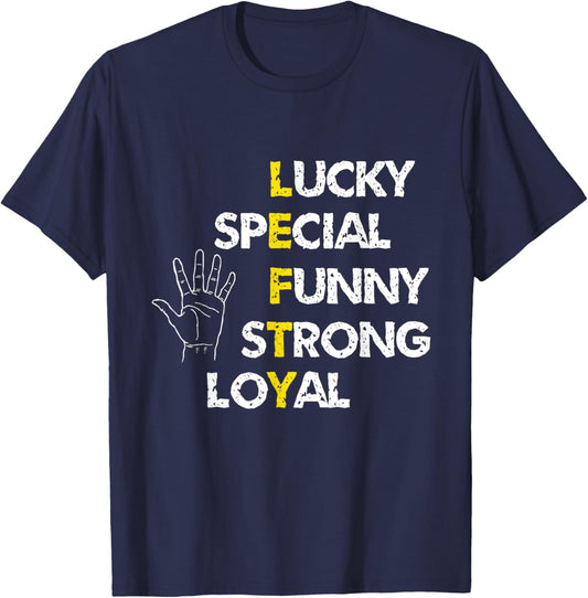 Left Handed Funny Lefty Left-Handed T-Shirt - T-Shirt | Navy