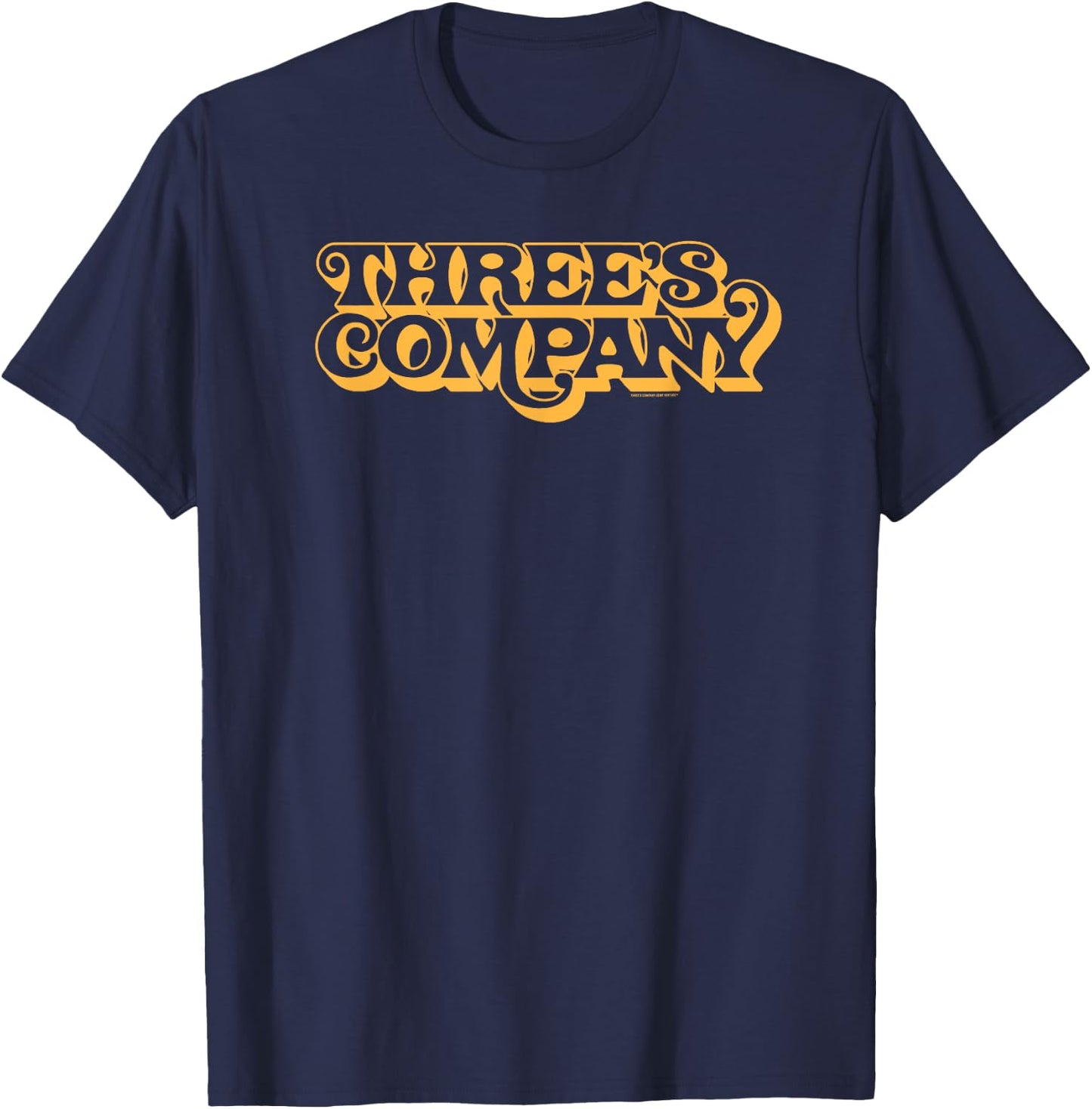 Three's Company Retro TV Show Logo T-Shirt - T-Shirt | Navy