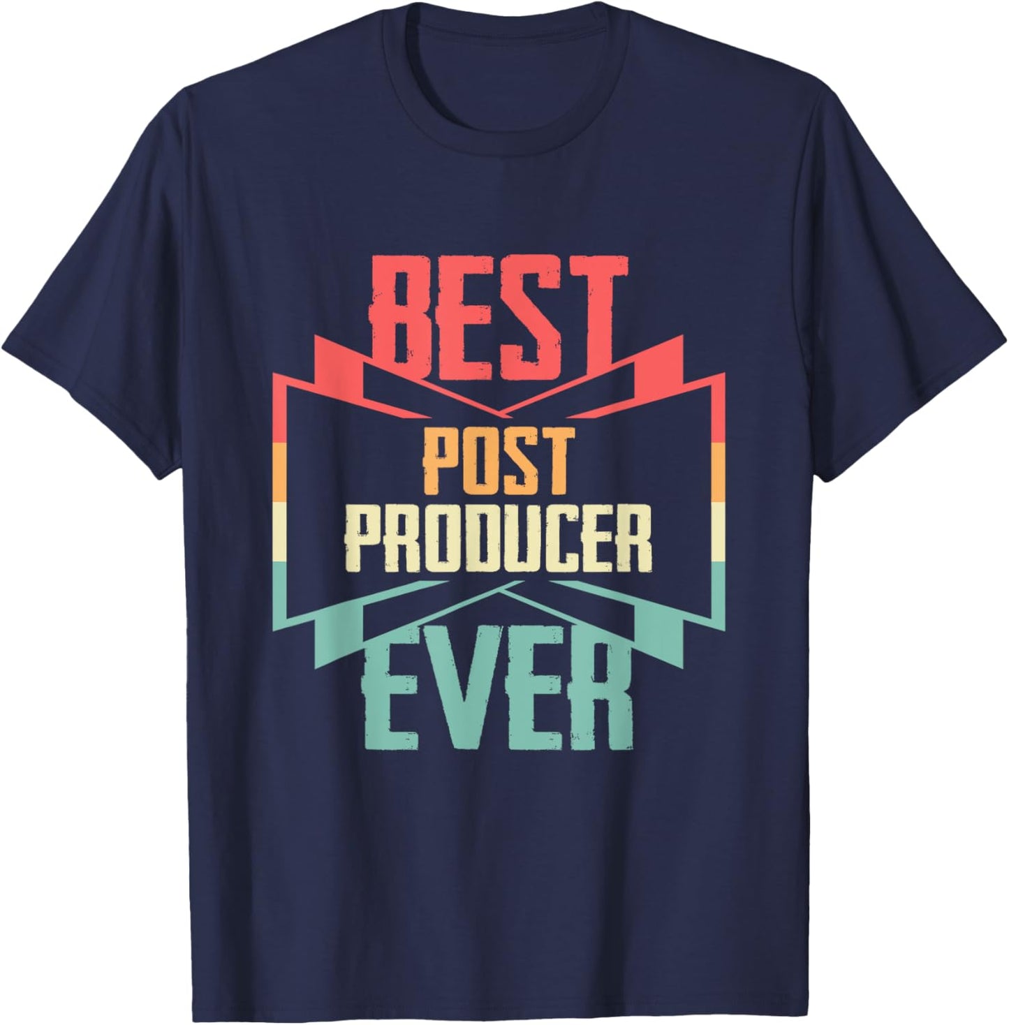 Vintage Best Post Producer Ever T-Shirt - T-Shirt | Navy