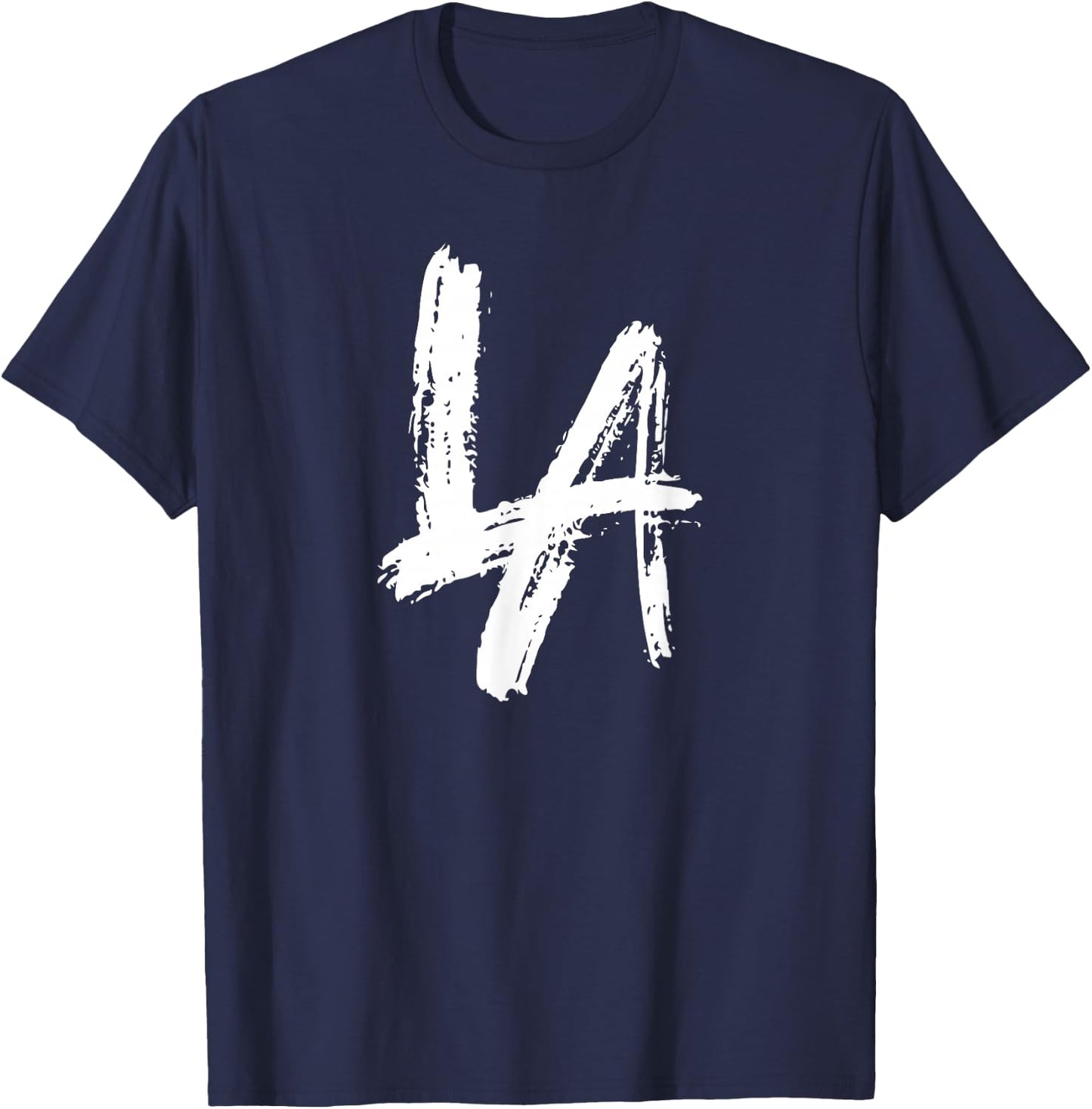 Interlocking LA Brush Design - Los Angeles California T-Shirt - T-Shirt | Navy