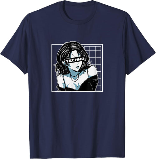 Techno & Anime,Kawaii Anime Girl Loves Hardcore Techno Music