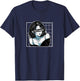 Techno & Anime,Kawaii Anime Girl Loves Hardcore Techno Music T-Shirt - T-Shirt | Navy