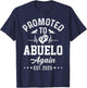 Promoted To Abuelo Again Est 2025 Pregnancy Announcement T-Shirt - T-Shirt | Navy