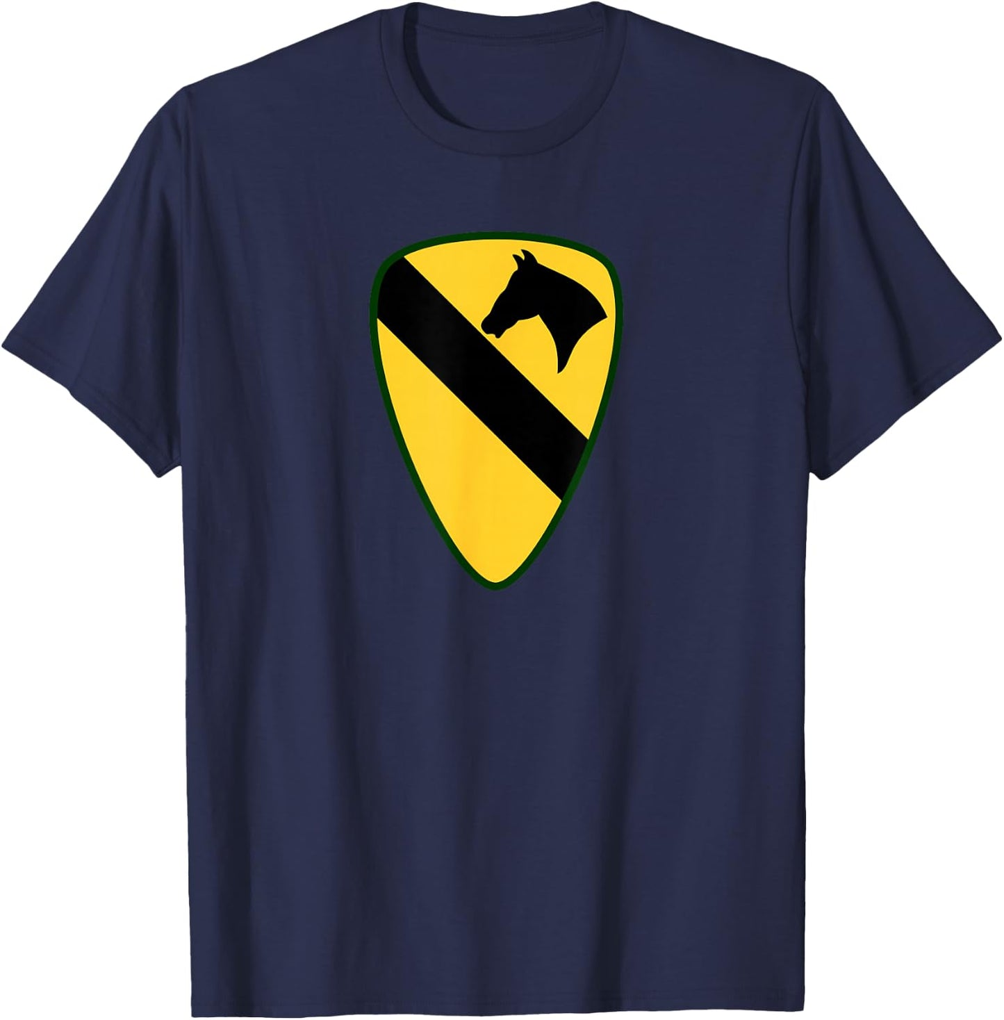 1st Cavalry Division - 1st CAV - Center T-Shirt - T-Shirt | Navy