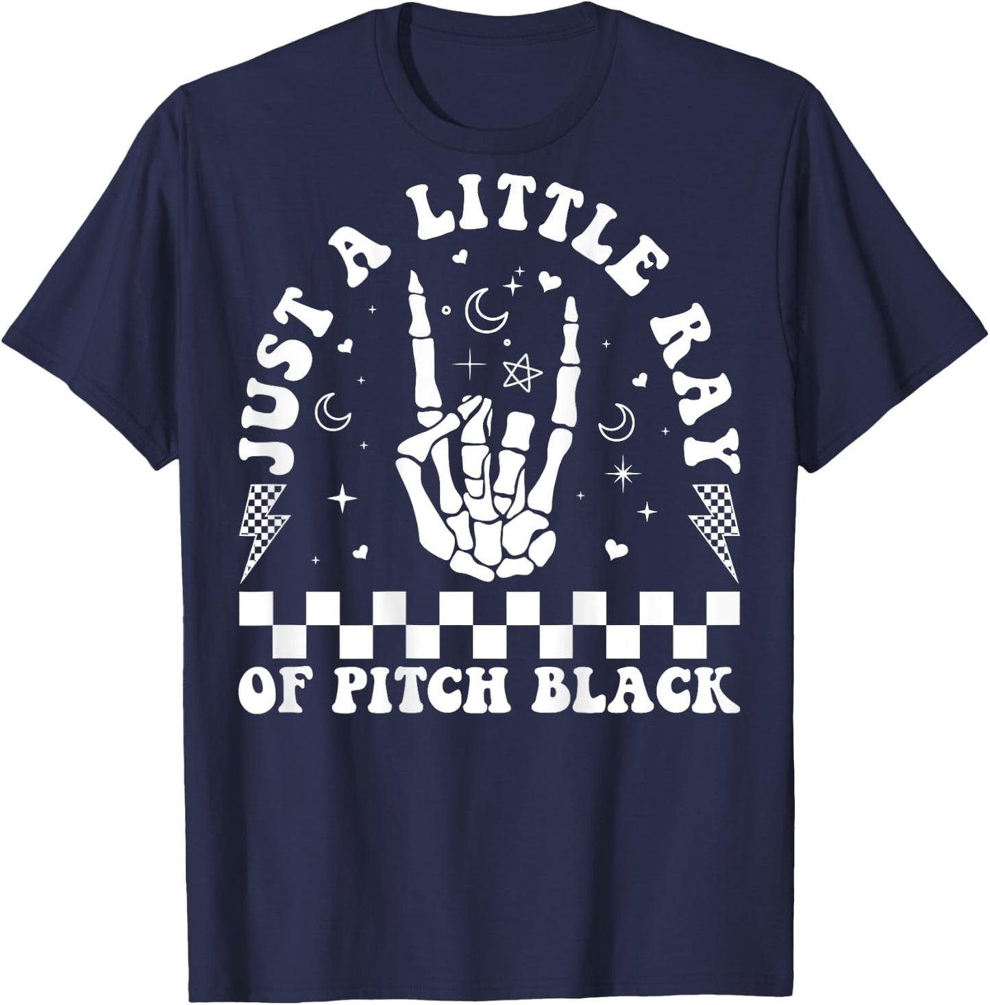 Just A Little Ray Of Pitch Black Witch Halloween ON BACK T-Shirt - T-Shirt | Navy