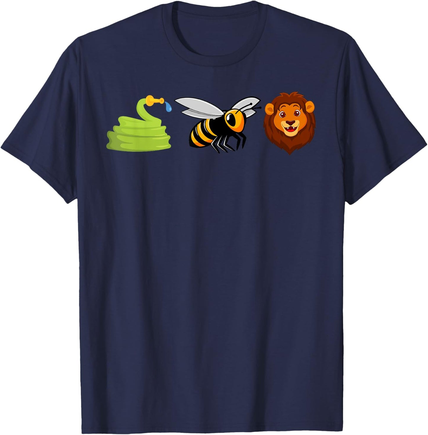 Hose Bee Lion Icons Funny Hoes Be Lying Pun Intended T-Shirt - T-Shirt | Navy