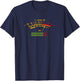 Retro VU Meter Vintage Hi-Fi Audio Stereo Music Sound T-Shirt - T-Shirt | Navy
