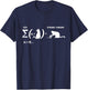 Schrödingers String Theory - Cat Physicist Quantum Mechanics T-Shirt - T-Shirt | Navy