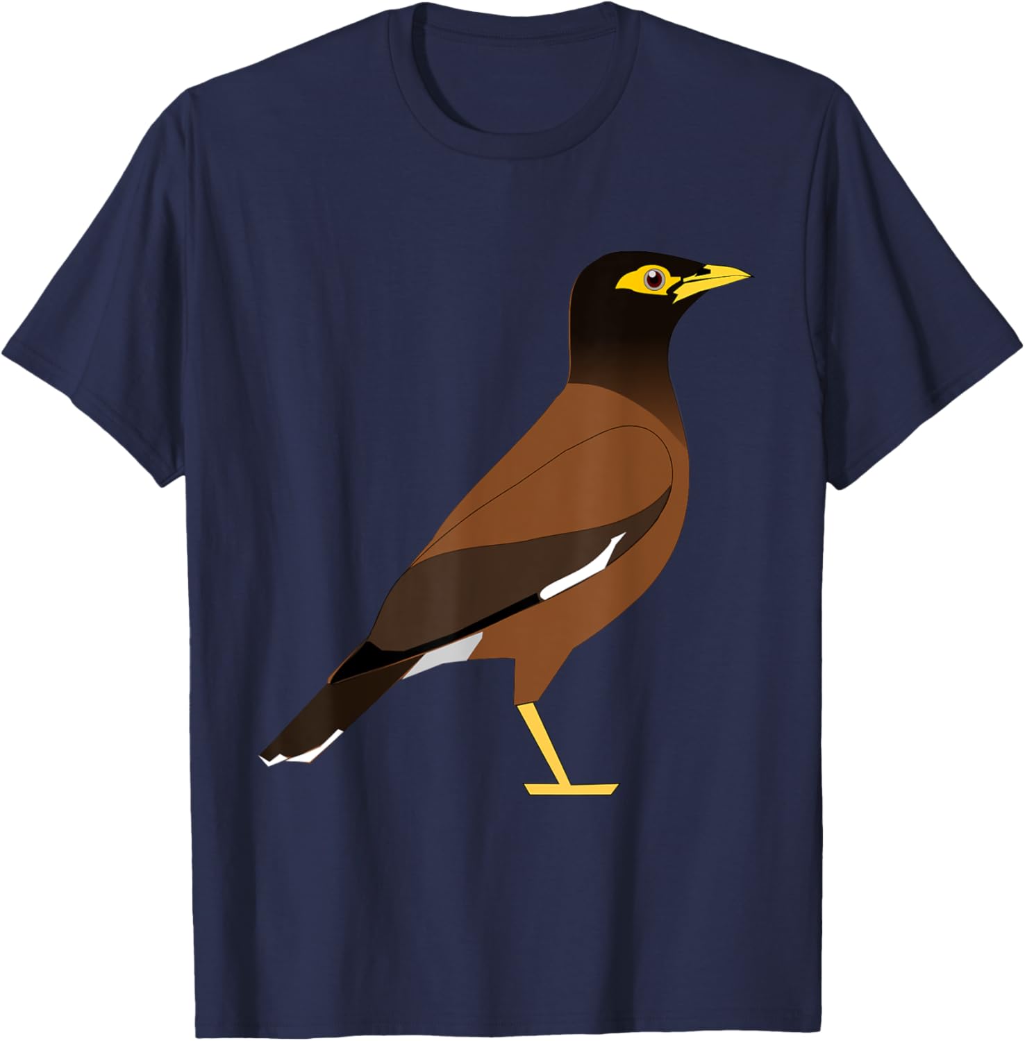 Common Myna Mynah T-Shirt - T-Shirt | Navy