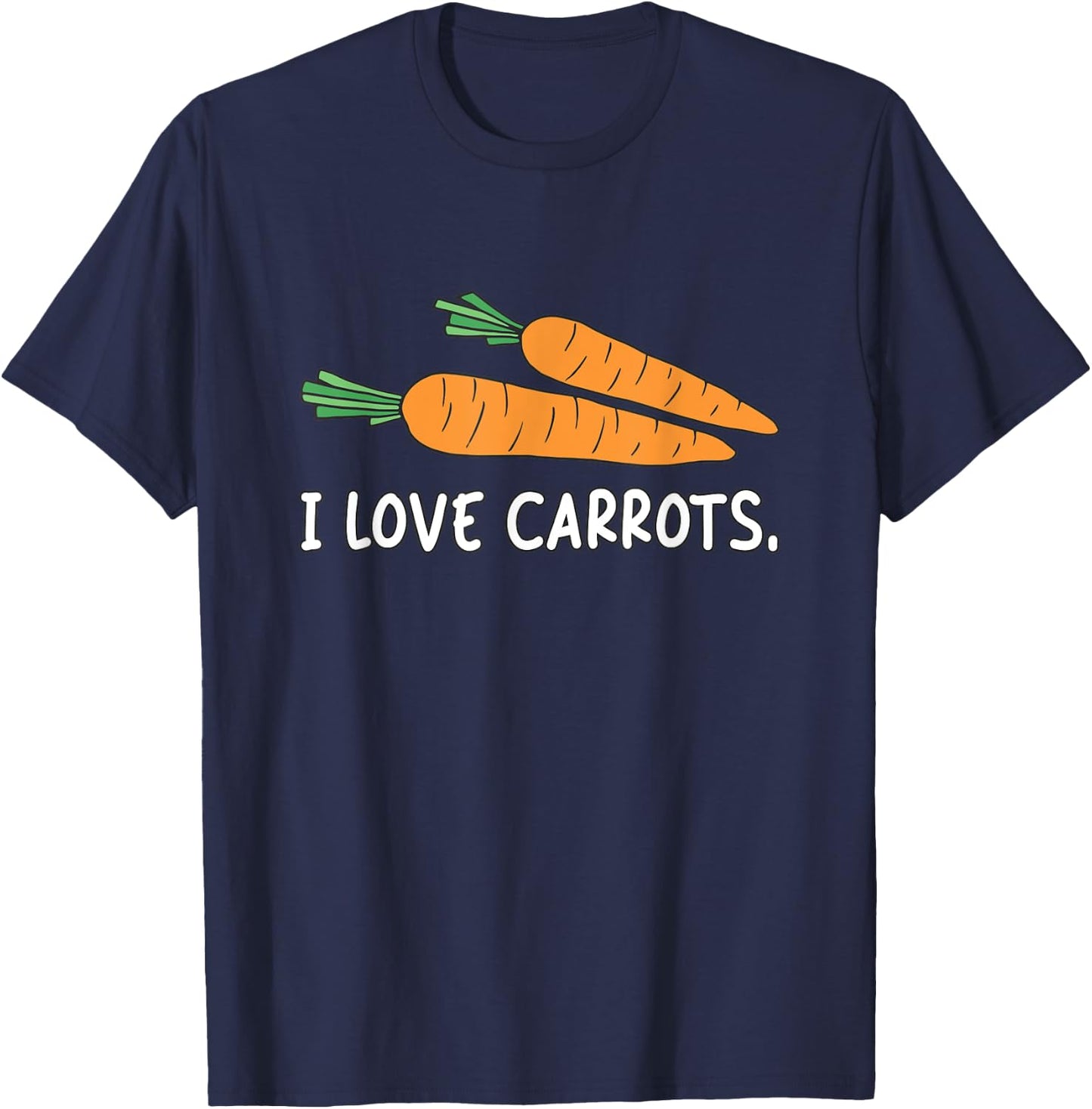 I Love Carrots T-Shirt - T-Shirt | Navy