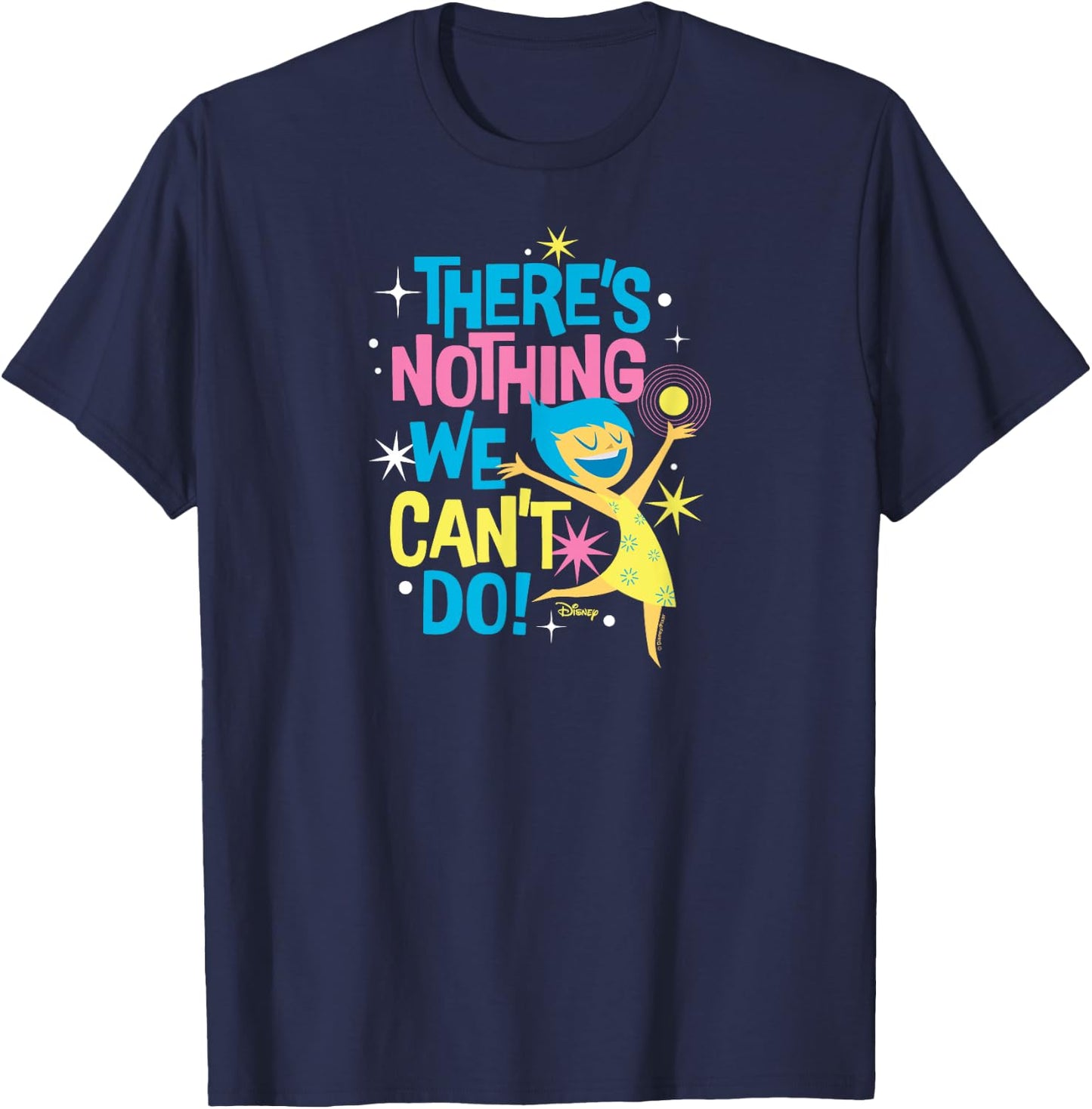 Inside Out 2 - Joy Character There's Nothing We Can't Do T-Shirt - T-Shirt | Navy