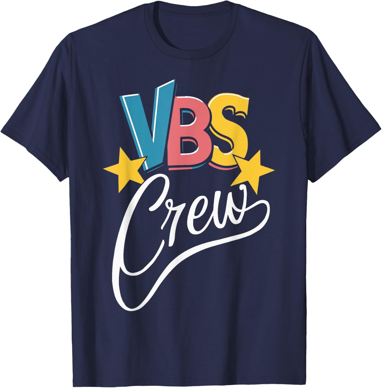 VBS Crew Faith-Based Gathering Sunday School Teacher Men Women Kids T-Shirt - T-Shirt | Navy