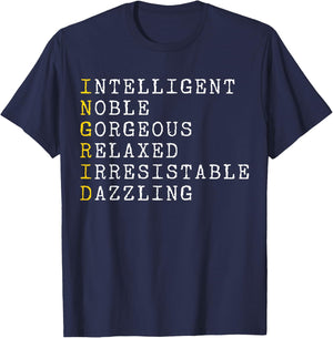 Ingrid Personalized, Ingrid Name, Girl Woman Ingrid T-Shirt - T-Shirt | Navy