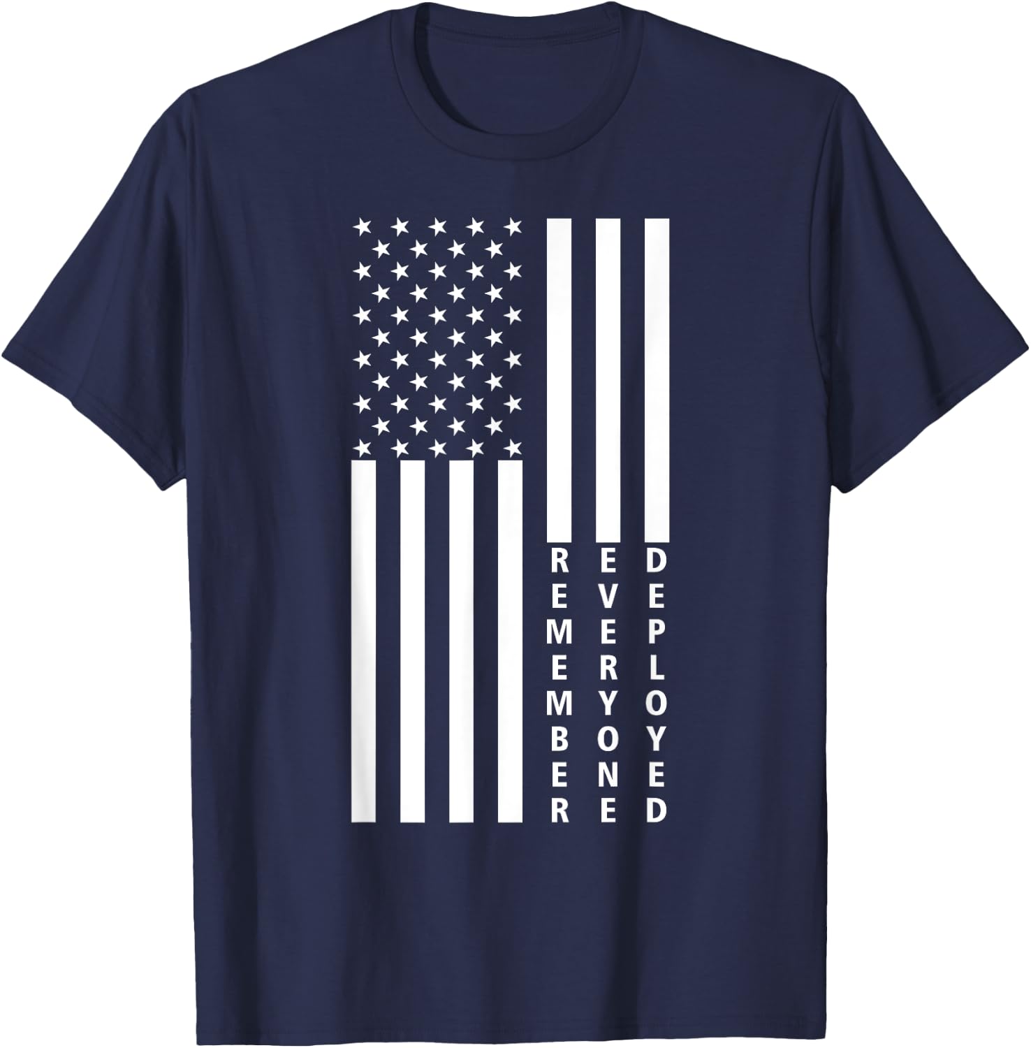American Flag RED Friday Remember Everyone Deployed Military Women Kids Men T-Shirt - T-Shirt | Navy