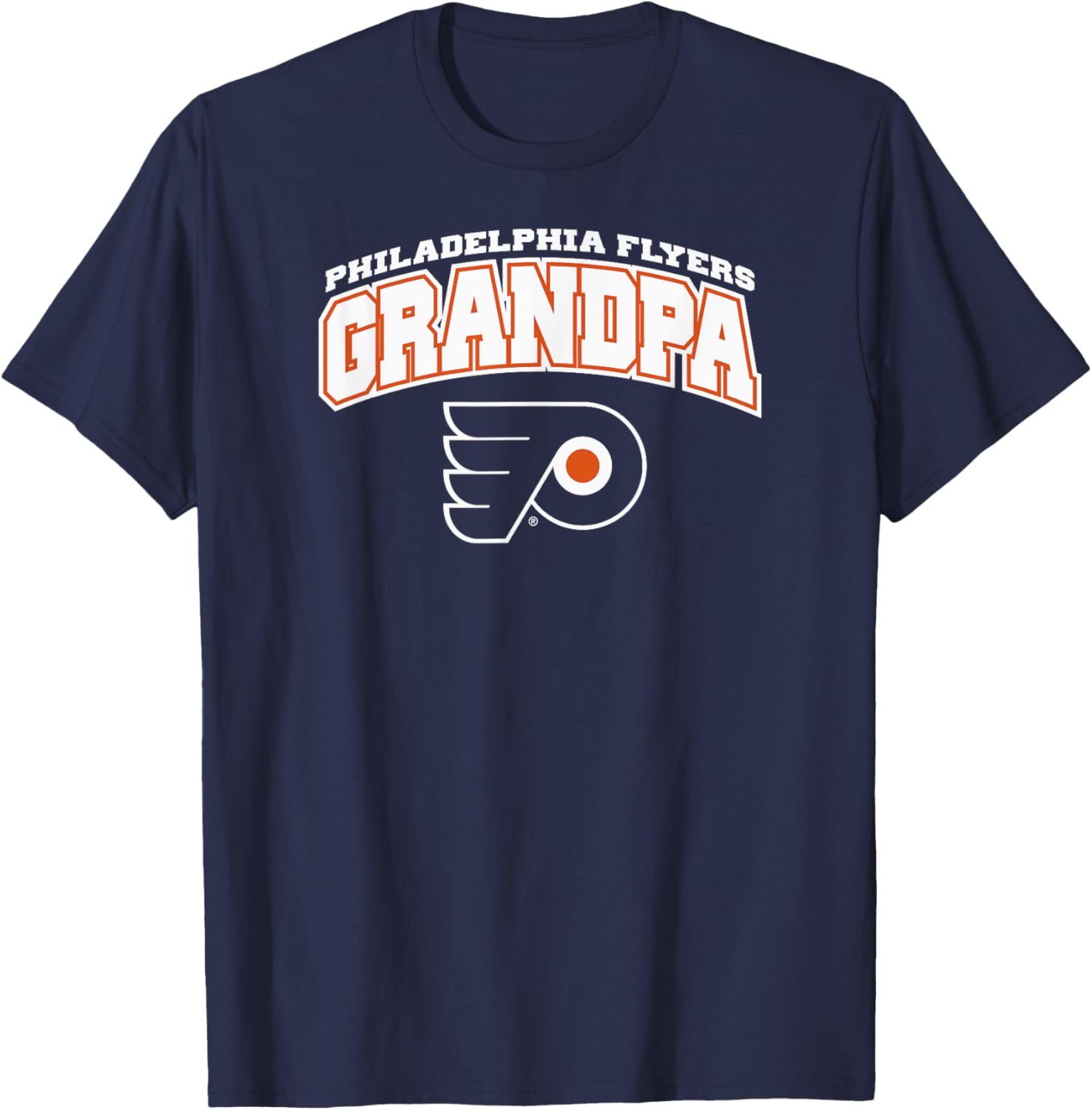 Philadelphia Flyers Grandpa Logo Black Officially Licensed T-Shirt - T-Shirt | Navy