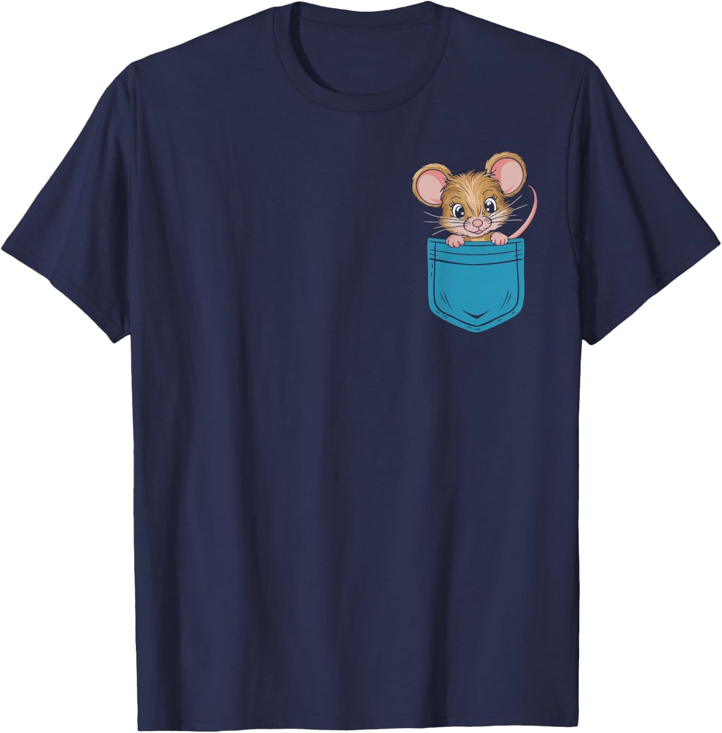 Funny Mouse in Bag T-Shirt - T-Shirt | Navy