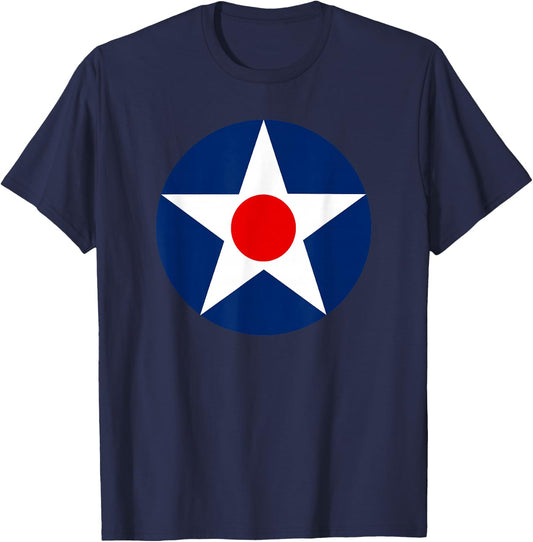 US Army Star Roundel for Vehicles and Aircraft WWI & WWII T-Shirt - T-Shirt | Navy